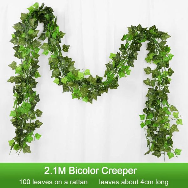 Artificial Plant Green Ivy Leaf Garland