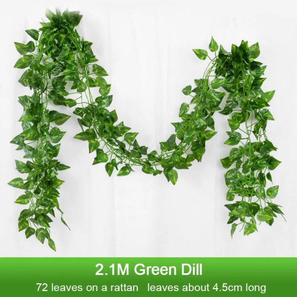 Artificial Plant Green Ivy Leaf Garland