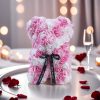 Artificial Rose Bear Decorative Gift