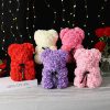 Artificial Rose Teddy Bear 25cm Romantic Floral Gift with Gift Box