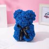 Artificial Rose Teddy Bear 25cm Romantic Floral Gift with Gift Box