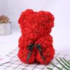 Artificial Rose Teddy Bear 25cm Romantic Floral Gift with Gift Box