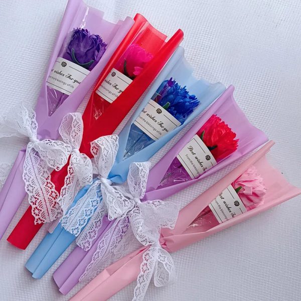 Artificial Soap Rose and Carnation Flowers for Wedding, Home, and Special Occasion Decoration