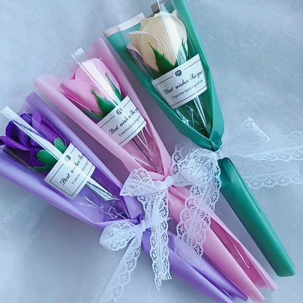 Artificial Soap Rose and Carnation Flowers for Wedding, Home, and Special Occasion Decoration
