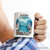 Artistic Glacier National Park Adventure Personalized Mug, Montana Travel Gift and Souvenir with Custom Name