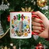 Artistic Italy Landmarks Personalized Mug, Italian Gift and Souvenir with Custom Name