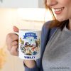 Artistic Maine State Themes and Landmarks Personalized Mug With Custom Name