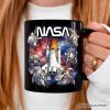 Artistic NASA Handcrafted Christmas Personalized Mug, Astronaut in Outer Space with the Planets Gift with Custom Name