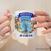 Artistic Nebraska State Themes and Landmarks Personalized Mug With Custom Name