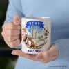 Artistic Utah State Themes and Landmarks Personalized Mug With Custom Name