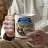 Artistic Wyoming State Themes and Landmarks Personalized Mug With Custom Name