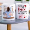 As Long As I Have A Face You'll Always Have A Place To Sit, Couple Make Love White Mug