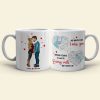 As Much As I Miss You - Being Yours Is Worth Every Mile, Personalized Long Distance Relationship Coffee Mug
