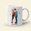 As Much As I Miss You - Being Yours Is Worth Every Mile, Personalized Long Distance Relationship Coffee Mug