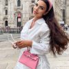 Asymmetric Button Up Long Sleeve Belted Shirt Mini Dress - White