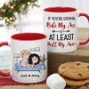 At Least Pull My Hair-Gift For Couple-Personalized Coffee Mug-Funny Couple Mug