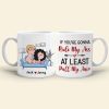 At Least Pull My Hair-Gift For Couple-Personalized Coffee Mug-Funny Couple Mug
