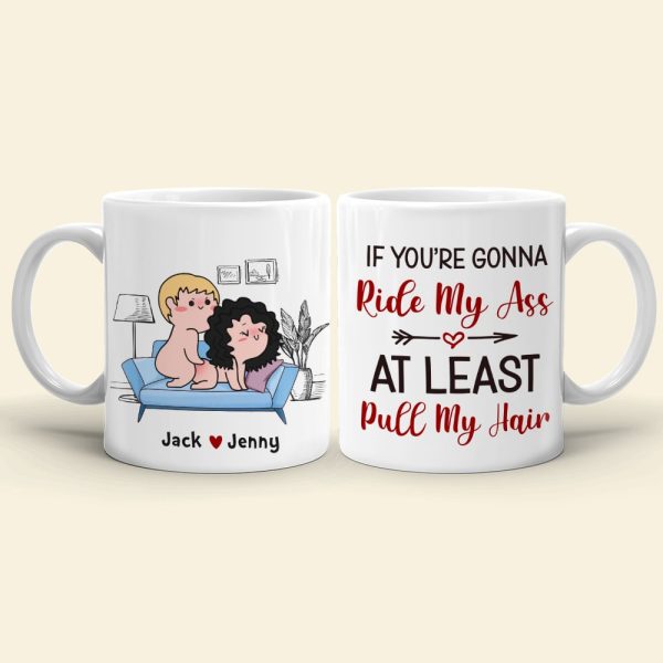 At Least Pull My Hair-Gift For Couple-Personalized Coffee Mug-Funny Couple Mug