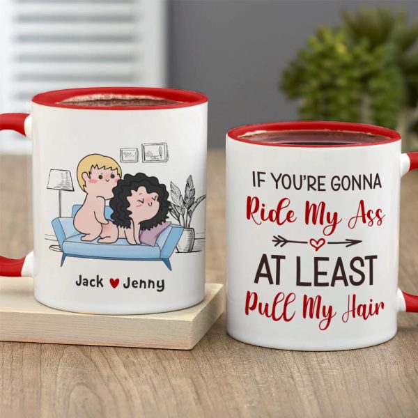 At Least Pull My Hair-Gift For Couple-Personalized Coffee Mug-Funny Couple Mug