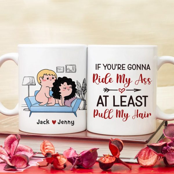 At Least Pull My Hair-Gift For Couple-Personalized Coffee Mug-Funny Couple Mug