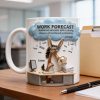 Attitude Donkey Office Worker Work Forecast, Personalized Gifts For Coworker 05qhtn230126
