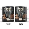 Attorney, Suit, Tie, Briefcase, and Gavel Design - Personalized Custom Coffee Mug - GRAD282_MG