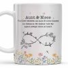 Aunt And Niece Always Close At Heart Coffee Mug - Personalized Custom Coffee Mug - FAM744_MG