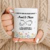 Aunt & Niece Always Connected by Heart With Flowers - Personalized Custom Coffee Mug - AUNT004_MG