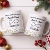 Aunt & Niece Always Connected by Heart With Flowers - Personalized Custom Coffee Mug - AUNT004_MG