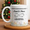 Aunt & Niece Always Connected by Heart With Flowers - Personalized Custom Coffee Mug - AUNT004_MG