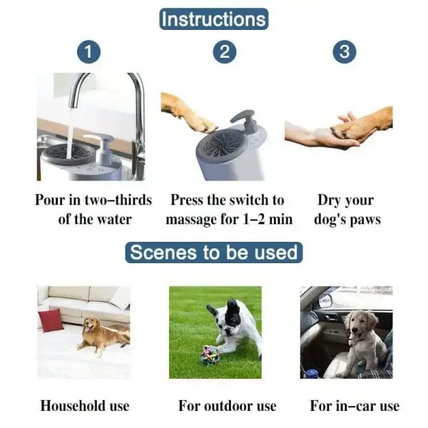 Automatic Pet Paw Cleaner