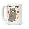 Autumn Trash Raccoon Coffee Mug