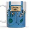 Avian Vet Customizable Mug With Medical Instruments - Personalized Custom Coffee Mug - DOC049_MG