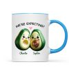 Avocado Couple Expecting Parents Pregnancy Announcement Keepsake Personalized Mug