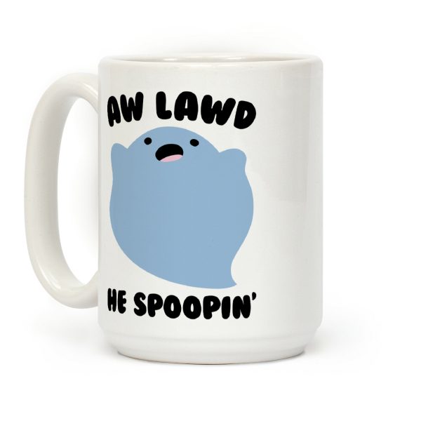 Aw Lawd He Spoopin' Ghost Parody Coffee Mug