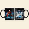 Awesome Dad And Children 02QHDT100523HH Personalized Family Black Mug