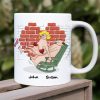 Babe You Give Me A Boner, Naughty Make Love Old Couple White Mug Happy Valentine's Day