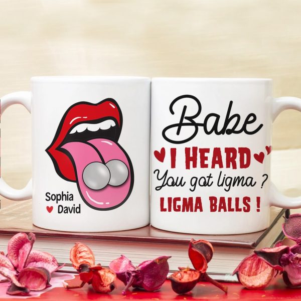 Babe, You Got Ligma Balls? Personalized Coffee Mug- Gift For Couples - Funny Couple Mug