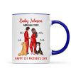 Baby Arriving Happy First Mother's Day Personalized Mug, Gift For Pregnant Mom, Expecting Mom