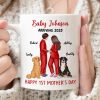 Baby Arriving Happy First Mother's Day Personalized Mug, Gift For Pregnant Mom, Expecting Mom
