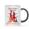 Baby Arriving Happy First Mother's Day Personalized Mug, Gift For Pregnant Mom, Expecting Mom