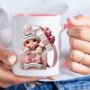 Baby Inside Gift Box 3D Effect Personalized Mug, Lovely Keepsake to Celebrate Baby's First Christmas