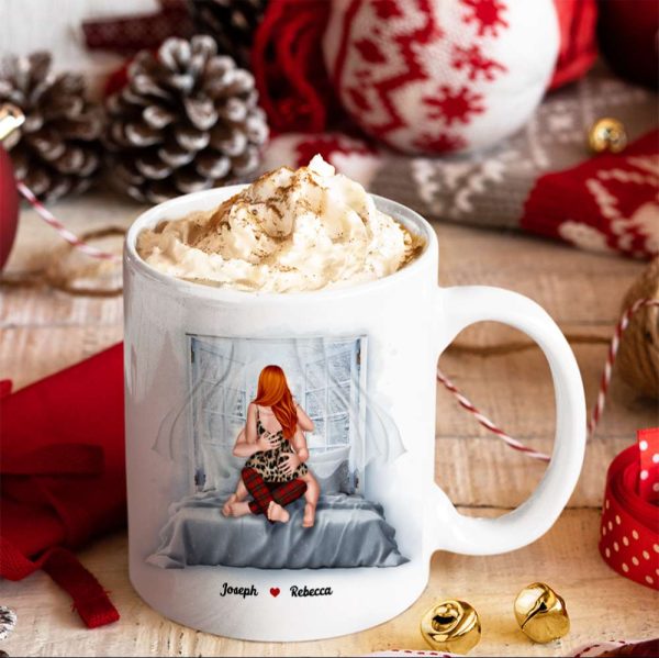 Baby, It's Cold Outside, Couple Gift, Personalized Coffee Mug, Naughty Couple Mug, Christmas Gift