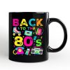 Back To The 80s Personalized Mug, Colorful Retro Eighties Party Gift with Custom Name