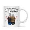 Back View Besties Walking It Takes A Long Time To Grow An Old Friend Personalized Mug, Gift For Best Friends, BFF
