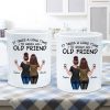 Back View Besties Walking It Takes A Long Time To Grow An Old Friend Personalized Mug, Gift For Best Friends, BFF