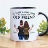 Back View Besties Walking It Takes A Long Time To Grow An Old Friend Personalized Mug, Gift For Best Friends, BFF