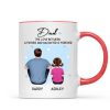 Back View Dad The Love Between A Father And Daughter Son Is Forever Personalized Mug