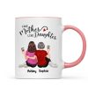 Back View Embracing Women Like Mother Like Daughters Personalized Mug