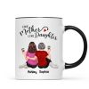 Back View Embracing Women Like Mother Like Daughters Personalized Mug